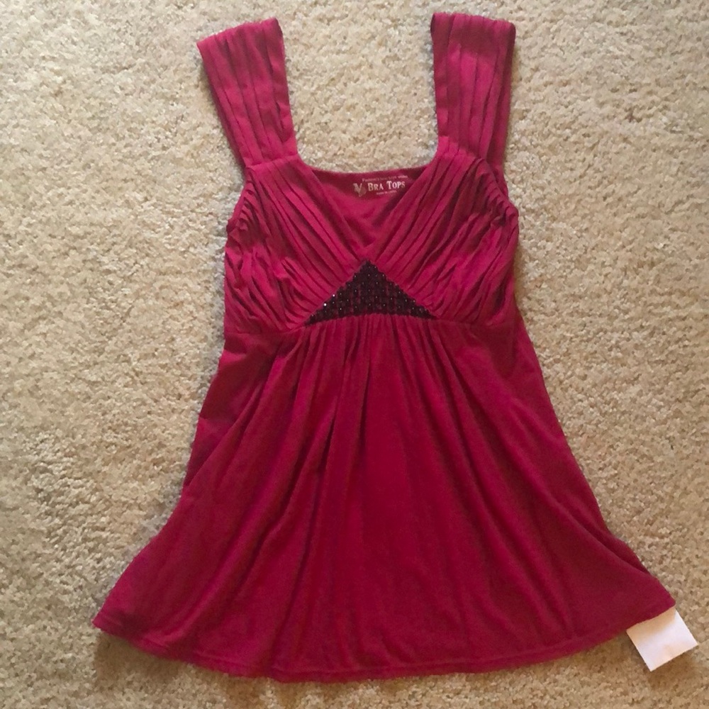 NWT deep pink women’s summer top
